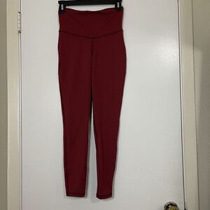 MICHI Red compression workout athletic leggings size small